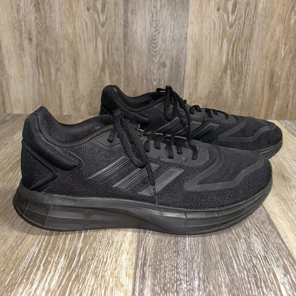 Adidas Duramo 10 GW8342 Solid Core Black Men's US Size 10 Running Sneaker Shoes - Picture 1 of 11